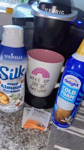 ☕️Let’s Make My Pick Me Up Cup☕️  Definitely Need This Today🥹😂 * Brew 2 Bags Of TAZO Regenerative Organic Chai Black Tea (I Use The Big Cup Button Twice) * Add Silk Vanilla Almond Milk Creamer  * Add International Delight French Vanilla Non-Dairy Cold Foam Enjoy🤗 And May You Survive Until Naptime🥹😅🫶🏽 #sahm #sahmsoftiktok #sahmomlife #sahmtok #sahmlife #momchronicles #timechangetrenches #toddlertrenches #morningpickmeup #cupoftea @hellotazotea @International_Delight 