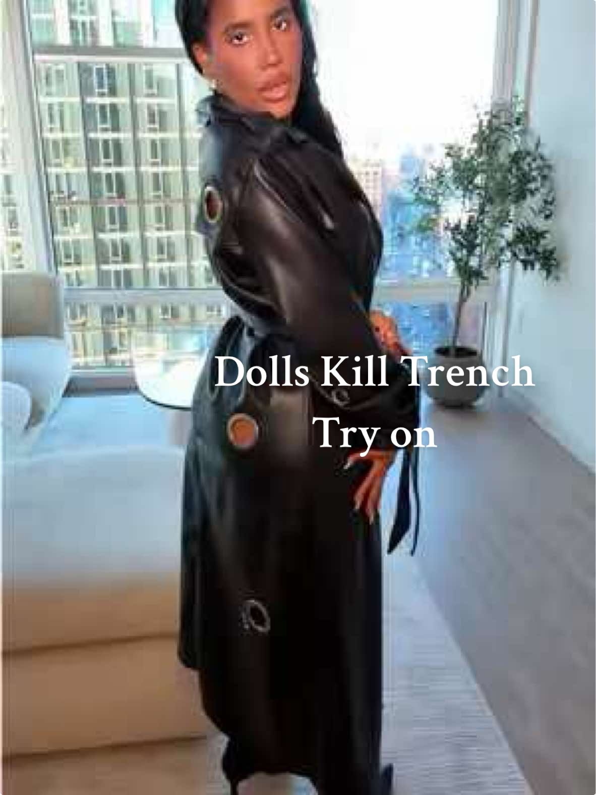 Hey girlies! My new latest obsession is this jacket from @Dolls Kill 🖤 it’s the MISBEHAVING MOTTO TRENCH COAT. It’s currently under $85.00! I’m gagged because it was not this cheap when I bought it. Enjoy 😘