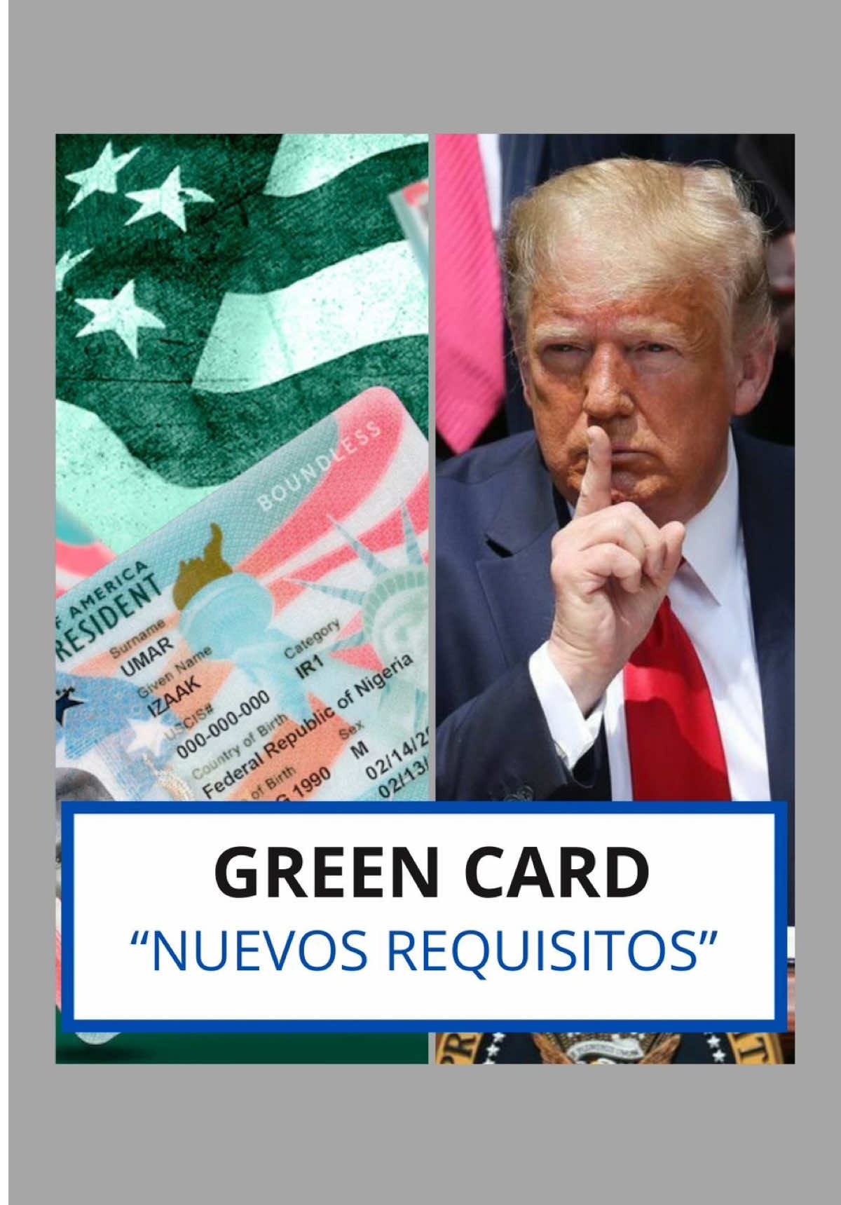 🚨 ULTIMA HORA 🚨GREEN CARD NEGADA SI NO CUMPLES EL NUEVO REQUISITO 🤯 #greencard #donaldtrump #ultimahora #estadosunidos #eeuu #noticiasdeestadosunidos