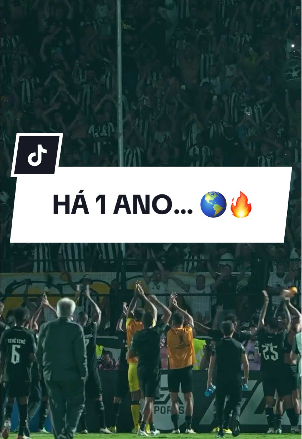 Há 1️⃣ ano, o Glorioso carimbava a vaga na fase de grupos da Libertadores com uma classificação heroica em Bragança. O final todo mundo já sabe! 🏆🌎🔥 #VamosBOTAFOGO #Botafogo #futebol #futebolbrasileiro #tiktokesportes #libertadores #GloriaEterna #americadosul 