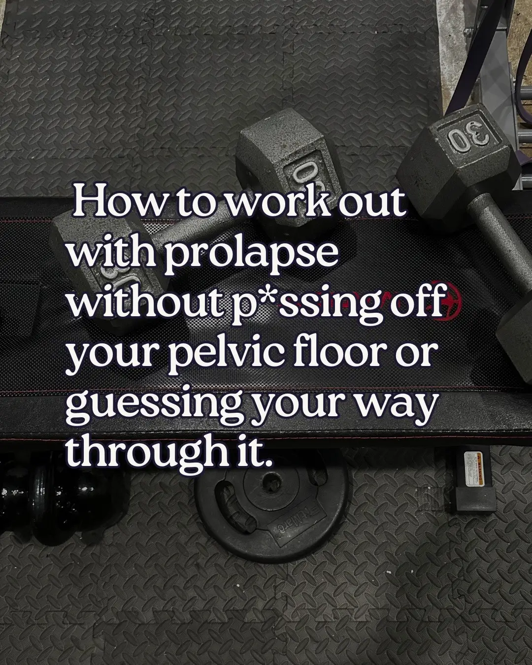One wrong step, one workout that’s too much—and suddenly, you feel that heavy, bulging, dragging sensation all over again. So you modify. You avoid. You hold back. Every time you try it feels like one step forward, two steps back and it's leaving you wondering what you did wrong or if you'll ever go a day without thinking about your vag ever again.  I know, friend. I've been there and I'm here to tell you... Avoiding movement isn’t the answer. It will actually leave you feeling weaker, achy, frustrated, and feeling held back by your own body.  Training your body to handle pressure is. -It’s not the squat, the jump, or the deadlift or the lifting your toddler or the laundry basket that’s causing symptoms—it’s HOW your body handles pressure during them. -When you learn to manage pressure & train your core & pelvic floor as part of your whole system, your pelvic floor stops overcompensating, which helps it chill TF out so you can get some peace from the constant heaviness and pressure.  That’s when movement feels GOOD again. That’s when you stop hesitating every time you work out. ✔ You CAN run, jump, and lift with prolapse—when your body knows how to handle it. ✔ You CAN move without feeling stuck, scared, or symptomatic. ✔ You CAN challenge yourself—and actually get stronger. Not sure where to start? I’ve got a free guide that will help. DM me “PROLAPSE” & I’ll send you my Master Your Prolapse guide. It will walk you through the exact steps to start moving with confidence again. #ProlapseRecovery #PelvicFloorHealth #HealingAfterBirth #PostpartumStrength #CoreAndPelvicFloor #MomsWhoLift #PostpartumHealingJourney #ReturnToExercise #PelvicHealthMatters #StrongerAfterBaby #ProlapseFitness #PelvicOrganProlapse #HowtoHealProlapse