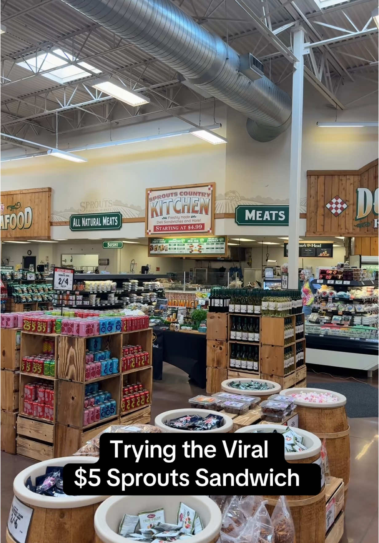 Let’s try the viral $5 sandwich from @Sprouts Farmers Market  #sproutssandwich #sandwich #grocery #mukbang #mealdeals #sproutsfarmersmarket #houstontx #houstoncontentcreator 