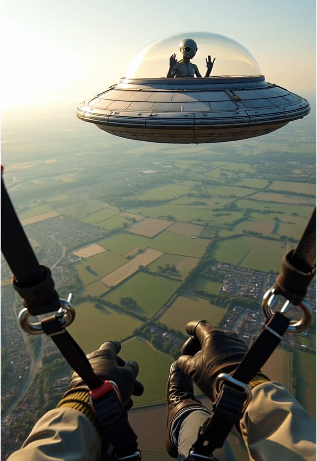 Amazing body cam footage recorded by a parachuter! Alien in ufo recorded over the United Kingdom! #UFO #UFOS #UAP #uaps #OVNI #alien #Aliens 