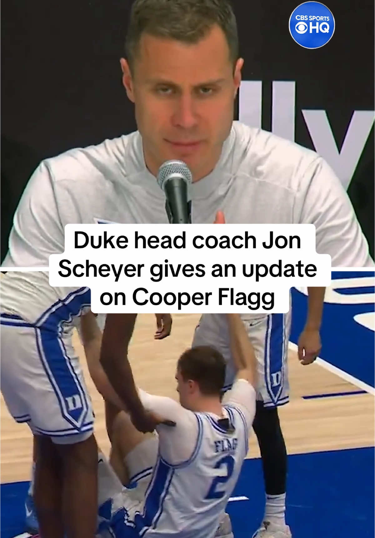 Jon Scheyer provides an update on Cooper Flagg 