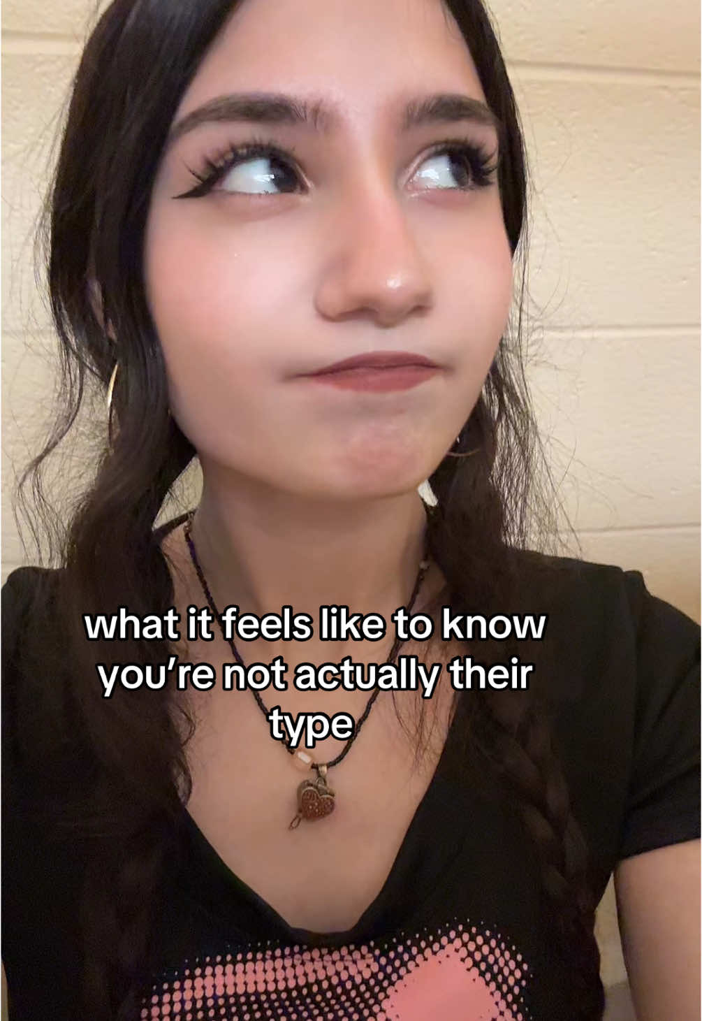 video two days in a row holy crap she’s sad again guys!! anyways i hate being weird because only gamer guys who’s ideal type is goth/emo chicks “settle” for me. (on the school toilet again)