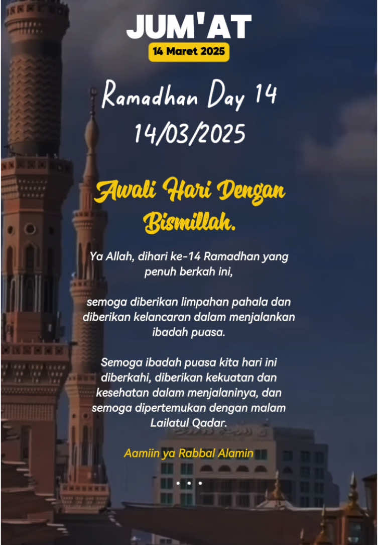 Semoga banyak rezeki datang dan berlimpah di hari jumat yg berkah ini...amiin🤲🤲 . . #doa  #doaku #doapagihari #doahariini #jumat #jumatberkah #jumatmubarok ##jumatmubarak #CapCut 