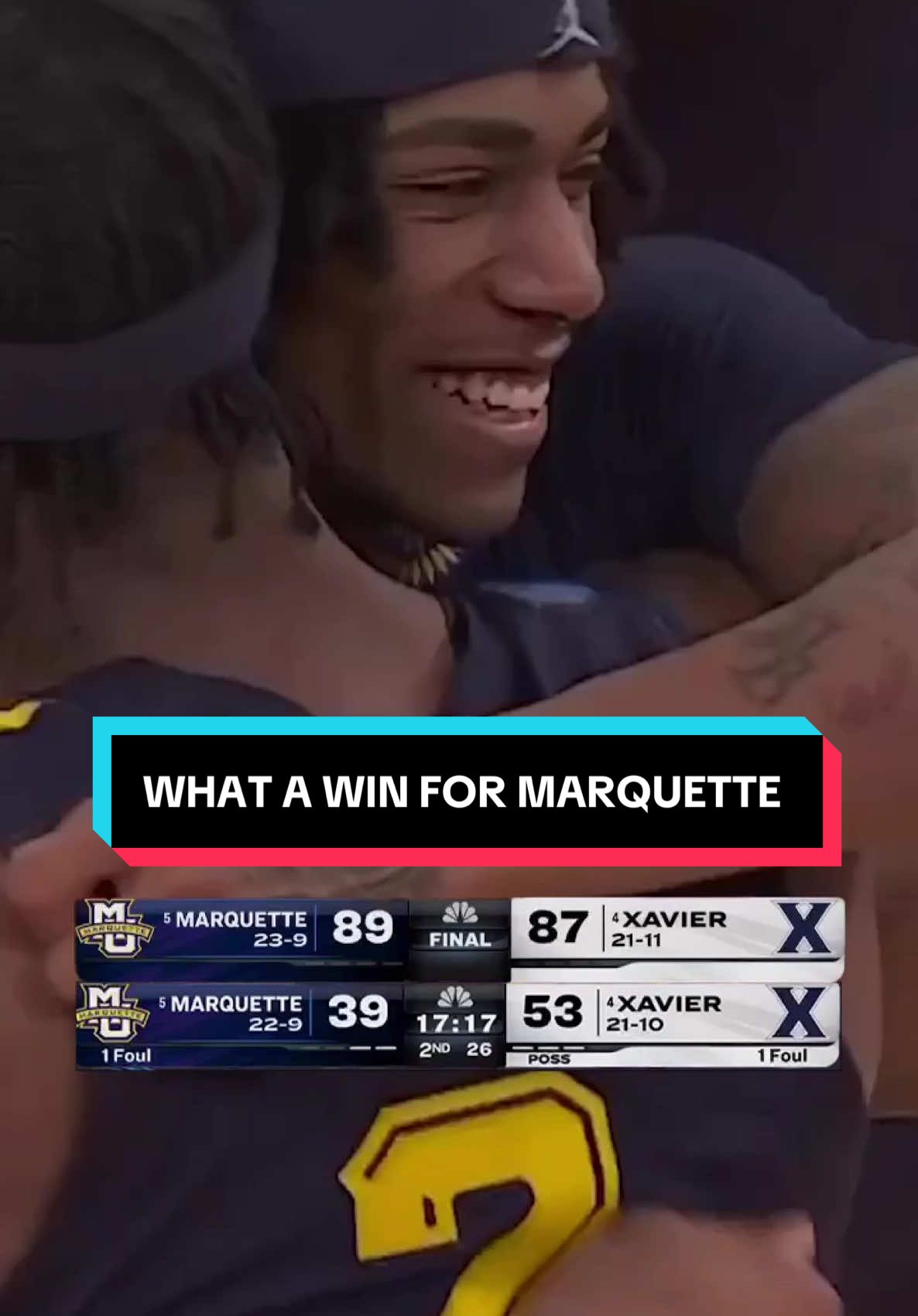 Marquette wins a classic at MSG. #cbb #bigeast #marquette #comeback #win #clutch 