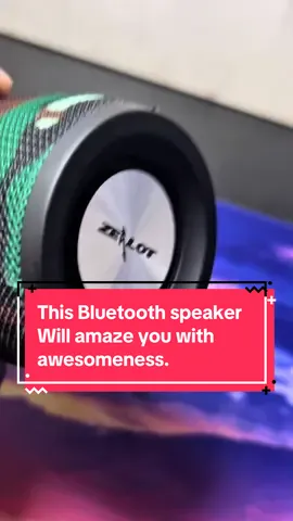 This Zealot Bluetooth Speaker is outdoor tough, loud with amazing sound…great for all use.. 