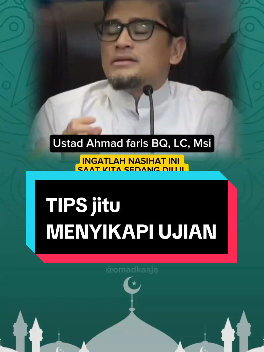 CARA MENGATASI UJIAN HIDUP #kajianramadhan2025 #beranda #fyp #foryoupage #ustadzahmadfarisbq #kajianramadhan 