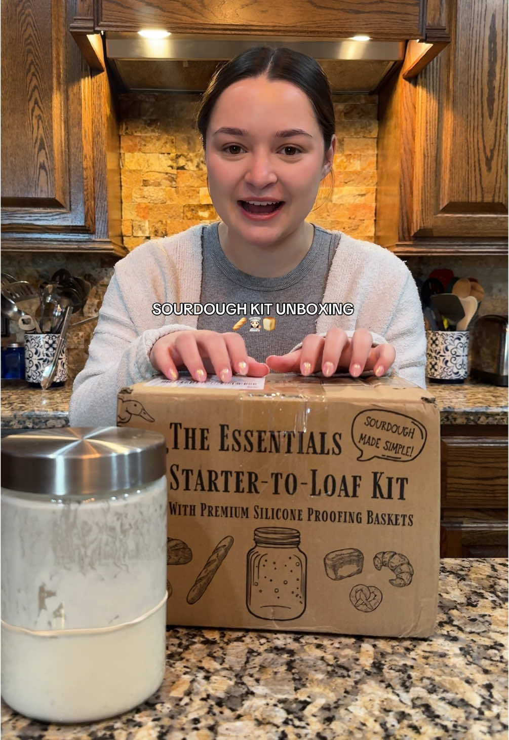 Francine and I are so excited to try out this kit🤩 @JoeCo  #sourdough #sourdoughbread #sourdoughstarter #sourdoughtok #sourdoughkit #sourdoughbaking #bread #breadtok #sourdoughforbeginners #fyp #fypシ 