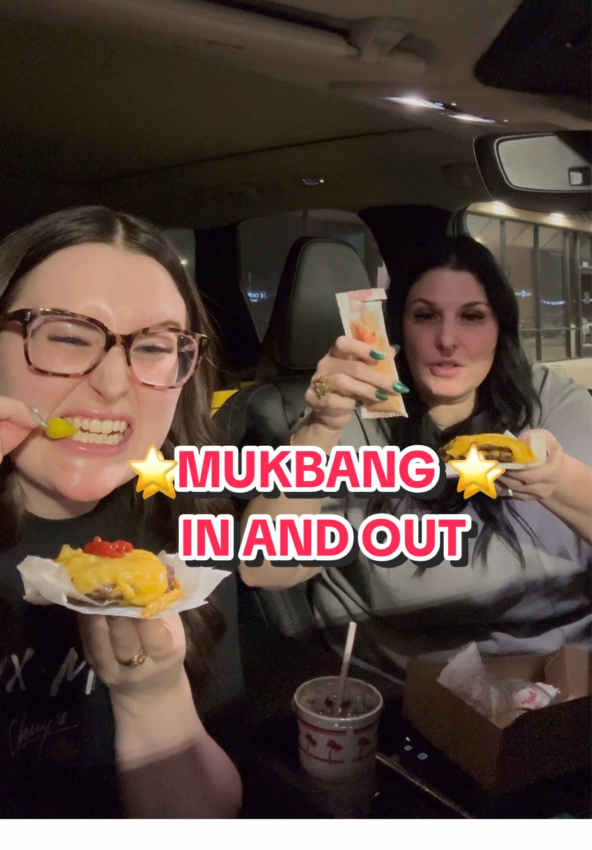 ⭐️MYKBANG⭐️ LATE NIGHT IN & OUT RUN #inandout #mukbang #pickles #motherdaughter #caloriedeficit #protein #flyingdutchman 