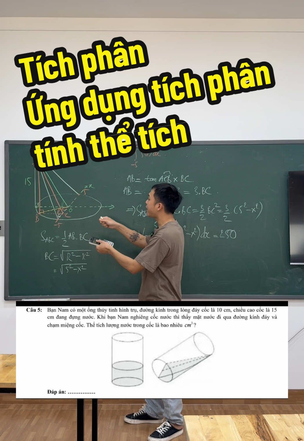 Trả lời @doanhueng Tích phân - Ứng dụng tích phân để tính thể tích #LearnOnTikTok #2k7xuatphatsom #2k7quyettamdodaihoc #chuongtrinhmoilop12 #chuongtrinhmoi #tichphan #ungdungtichphan #toanthucte #thanhta 