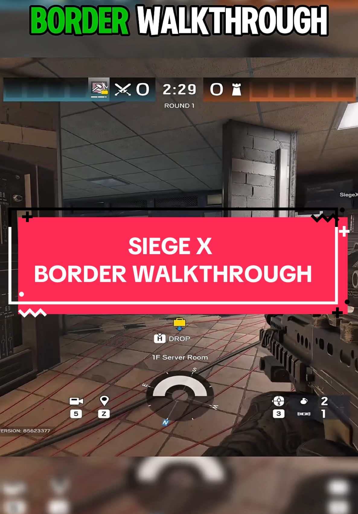 FIRST FULL WALKTHROUGH OF BORDER ON SIEGE X 🔥 #r6 #r6siege #rainbowsixsiege #rainbow6siege 