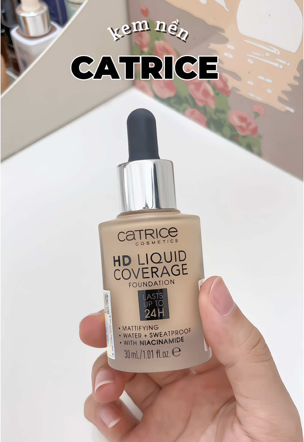 Kem nền quốc dân Catrice #kemnencatrice #catrice #xuhuong #lamdep #makeup #trangdiem #kemnen #trending #fyp #unboxing #review #luukimly 
