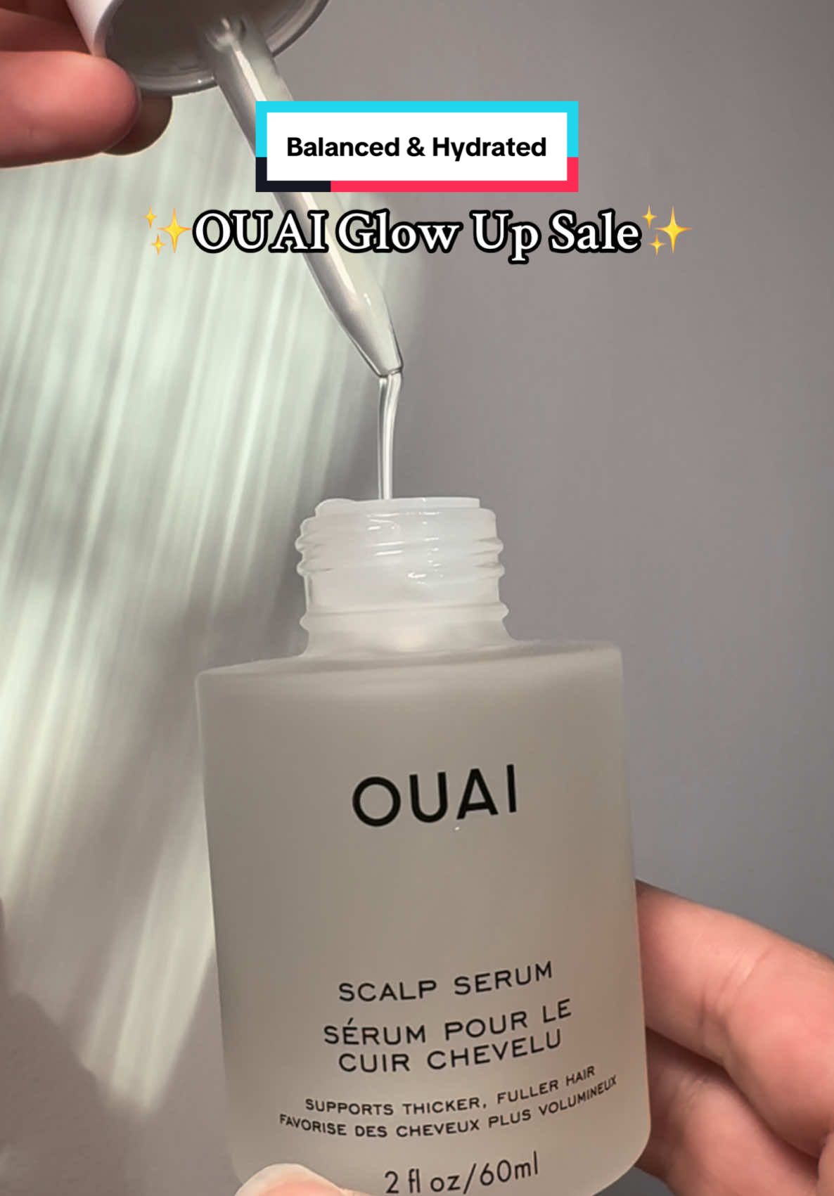 ✨ Iykyk…balanced and hydrated summer glow up: OUAI scalp serum 🌼 #ouai #ouaihaircare #haircareroutine #scalpserum #tiktokshopspringglowup #springglowup #summerglowup 