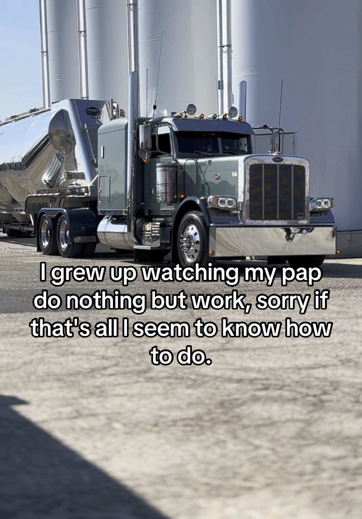 The older I get the more I get told and notice I’m just like the ol man ! #bluecollar #fyp #dsi #facts #wv #truckersoftiktok #largcarmafia #pocketchange #largcar #