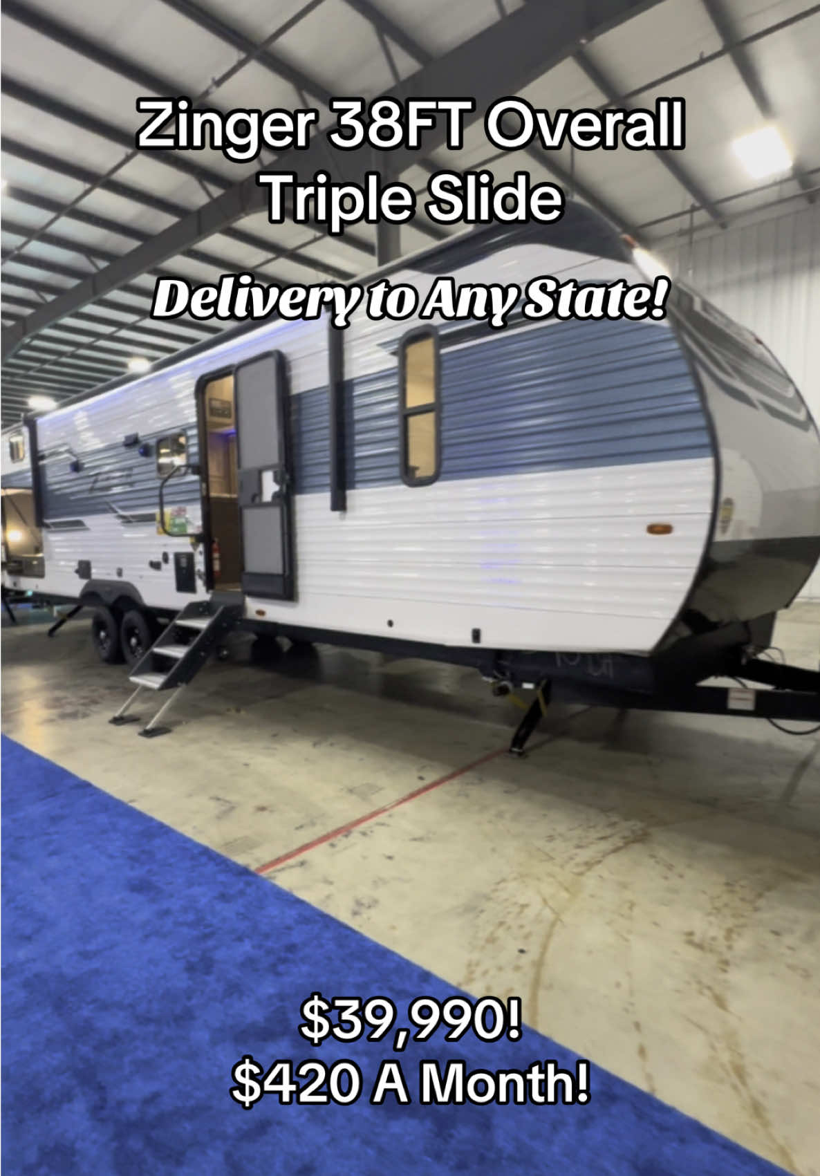 Triple Slide Zinger Bunkhouse #zinger #fulltimervlivingwithkids 