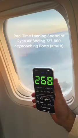 It went from 273 Km/hr to 0 in… I shot this on my Ryanair flight from Malta to Porto, Portugal, in a 737-800, Because i was curious to see how fast the speed on this plane drops down upon landing. This was a super smooth landing from Ryanair 🛬  #travel #aviation #ryanair #airbus #boeing #aviationlovers #avgeek #traveltiktok #americanairlines 