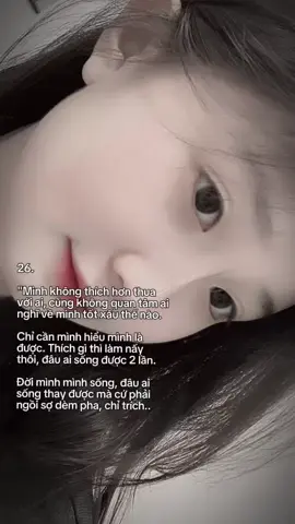 Đời mình mình sống ……