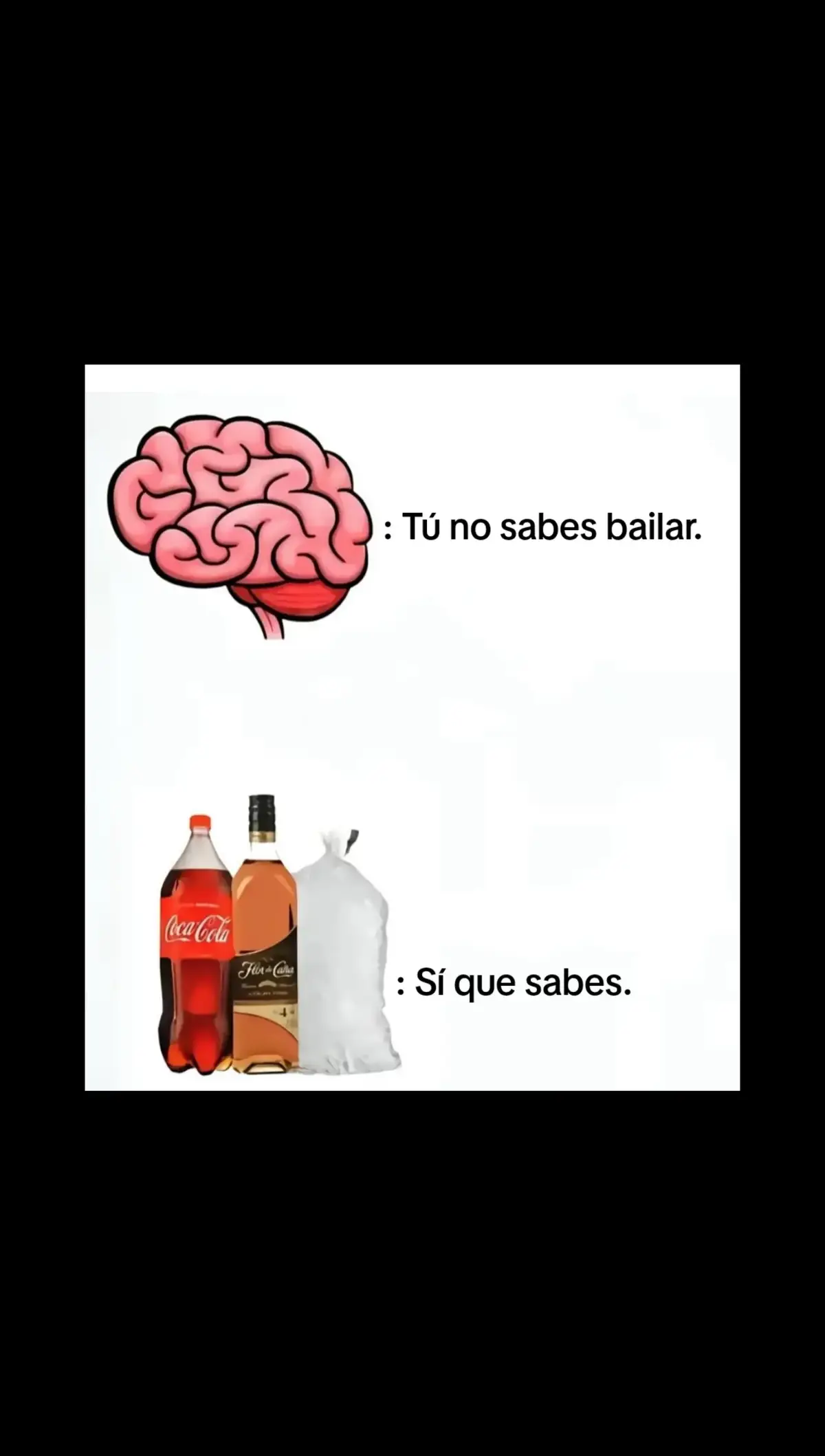 🧠: Tú no sabes bailar. 🍾: Sí que sabes. #alcohol #bailar #superpoderes #parati #foryou #fyp 