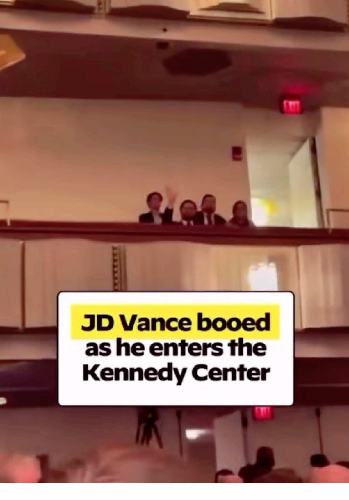 JD Vance Getting Booed At Kennedy Center #jdvance #daghost #daghostofficial #leftwing #lefty #socialist #oligarchy #leopardsatemyface 