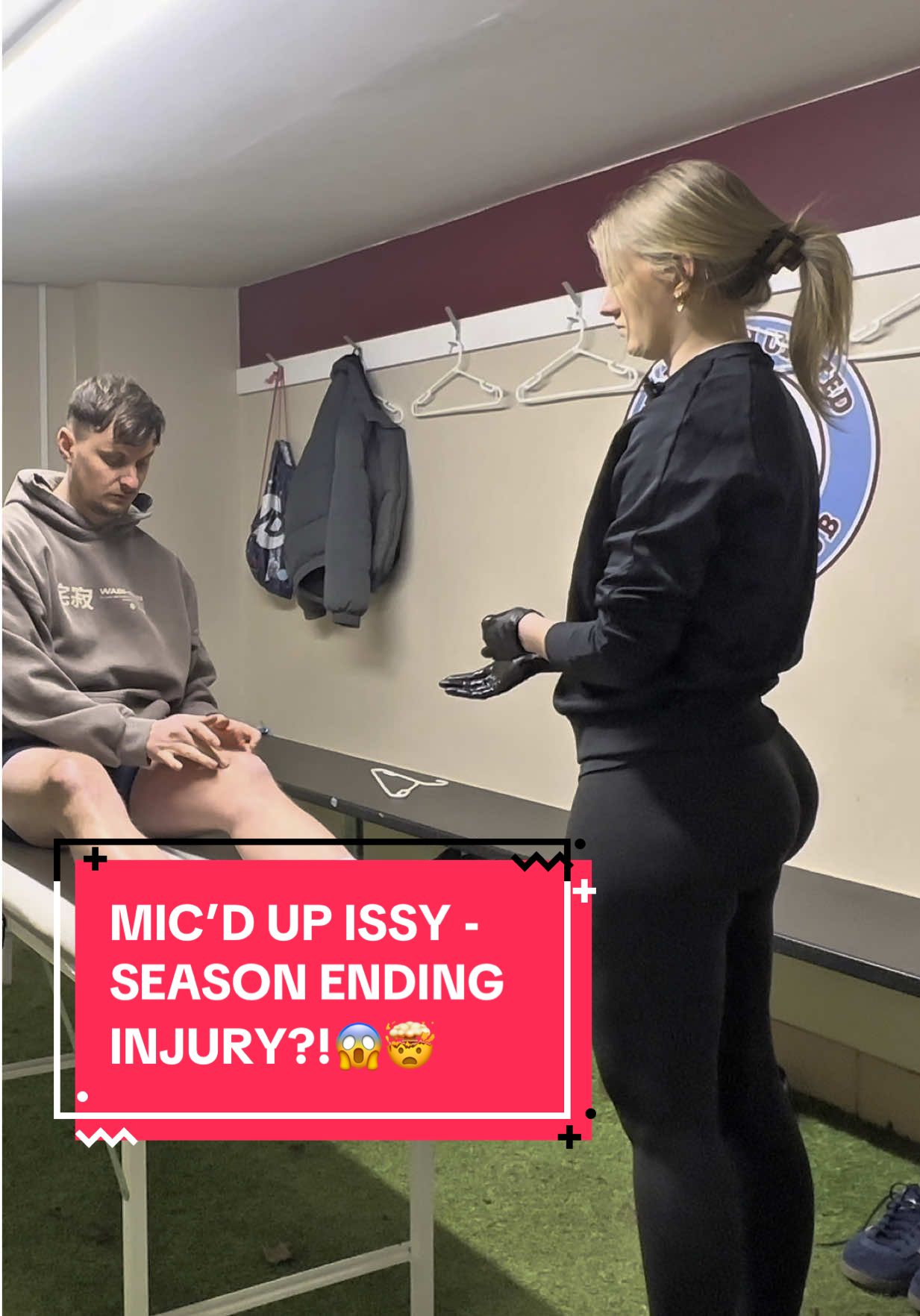 MIC’D UP ISSY 🎙️‼️ - Season ending Knee Injury😱🤯 #issy #injury #football #issyanderson #sportsrehab 