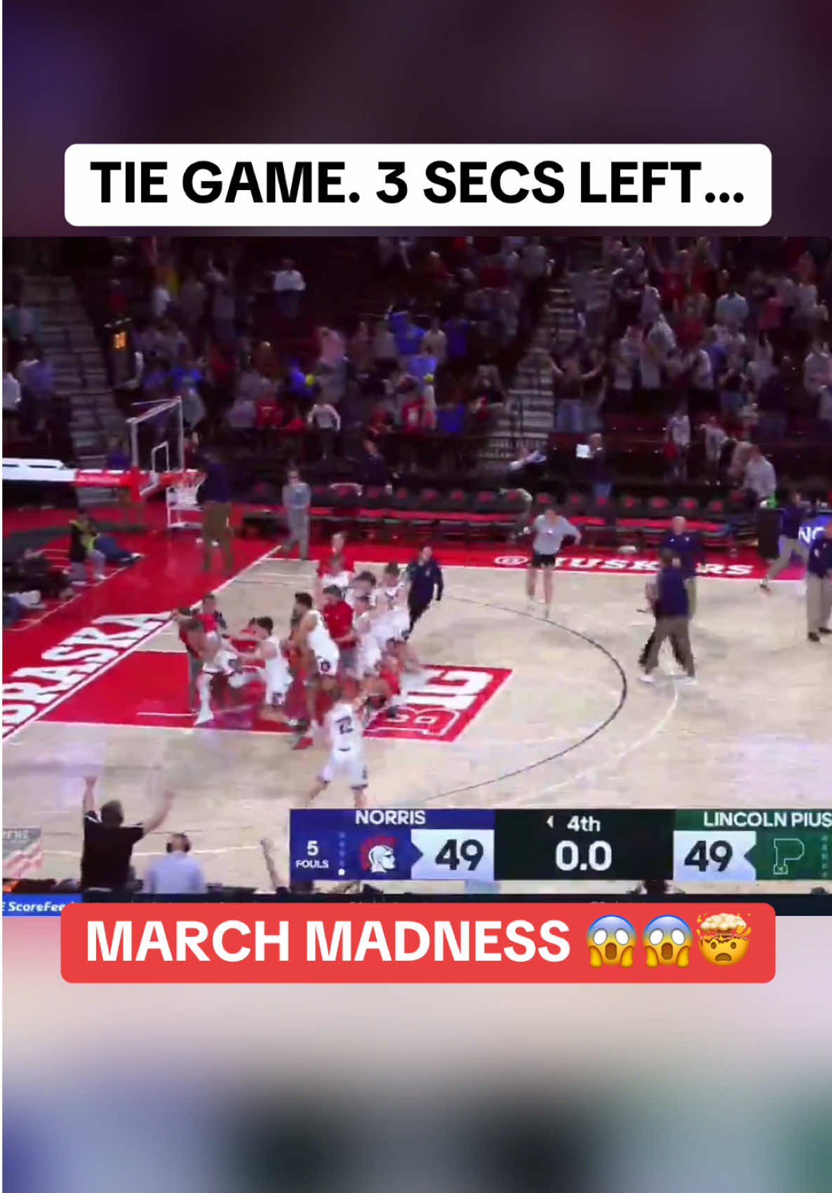 MAGIC HAPPENS IN MARCH. Full court for the win 🤯🔥 Norris (NE) advances to the state semifinals. What a shot by senior Barret Boesiger. #basketball #buzzerbeater #gamewinner #insane #fullcourt #threepointer #unreal #highschoolbasketball #highschoolsports #athlete #sports #playoffs 