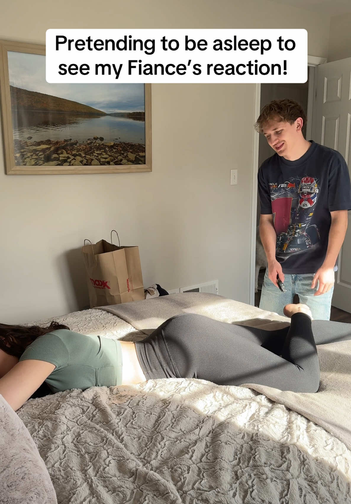 I bet he doesn’t come back with what we need 😂 #couple #Relationship #couplegoals #reaction #fyp #lukeandalexis 