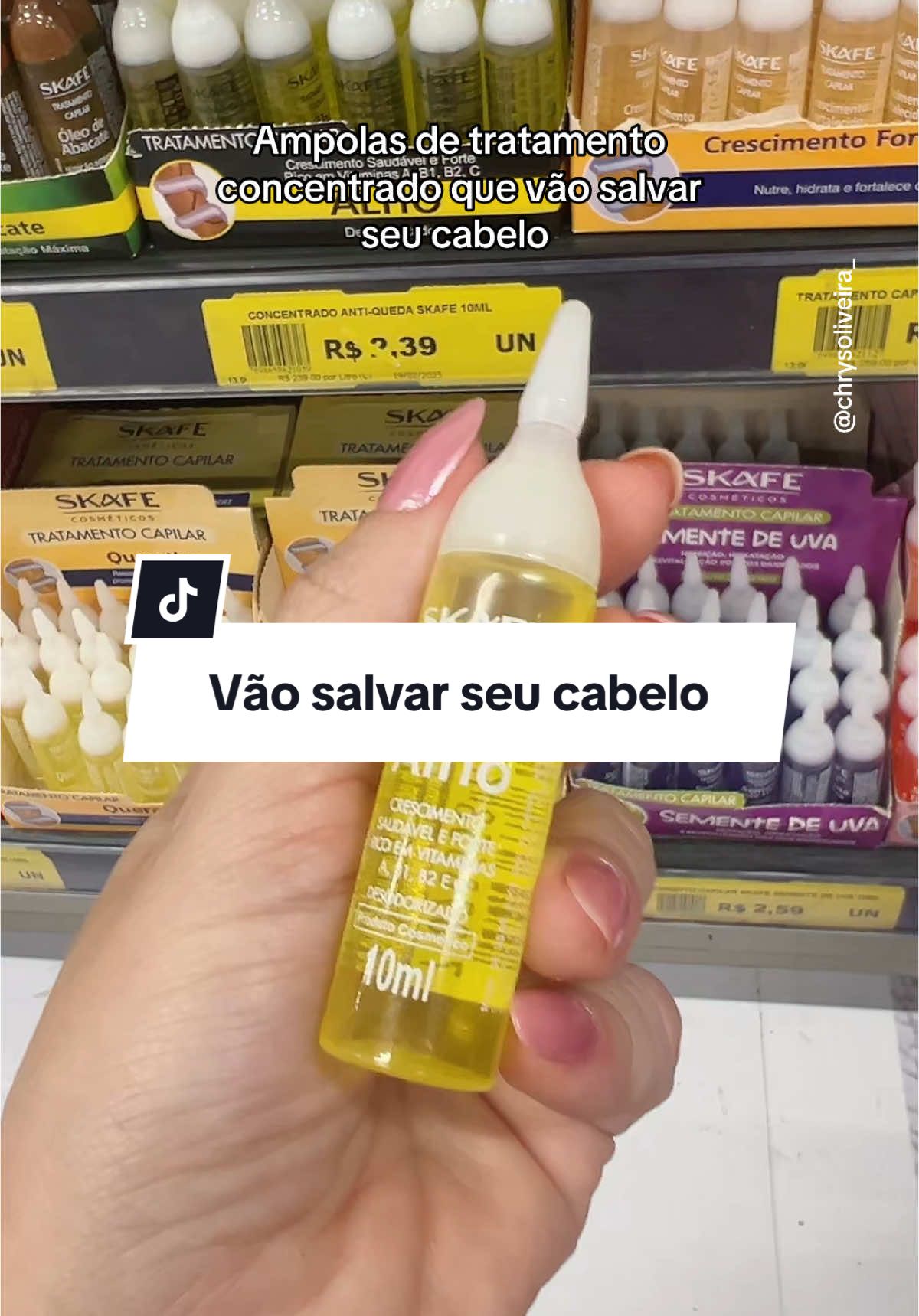 Minhas queridinhas, amo e recomendo muitoooo @Skafe Cosméticos  #skafe #cabelo #tratamentocapilar #produtodesupermercado 