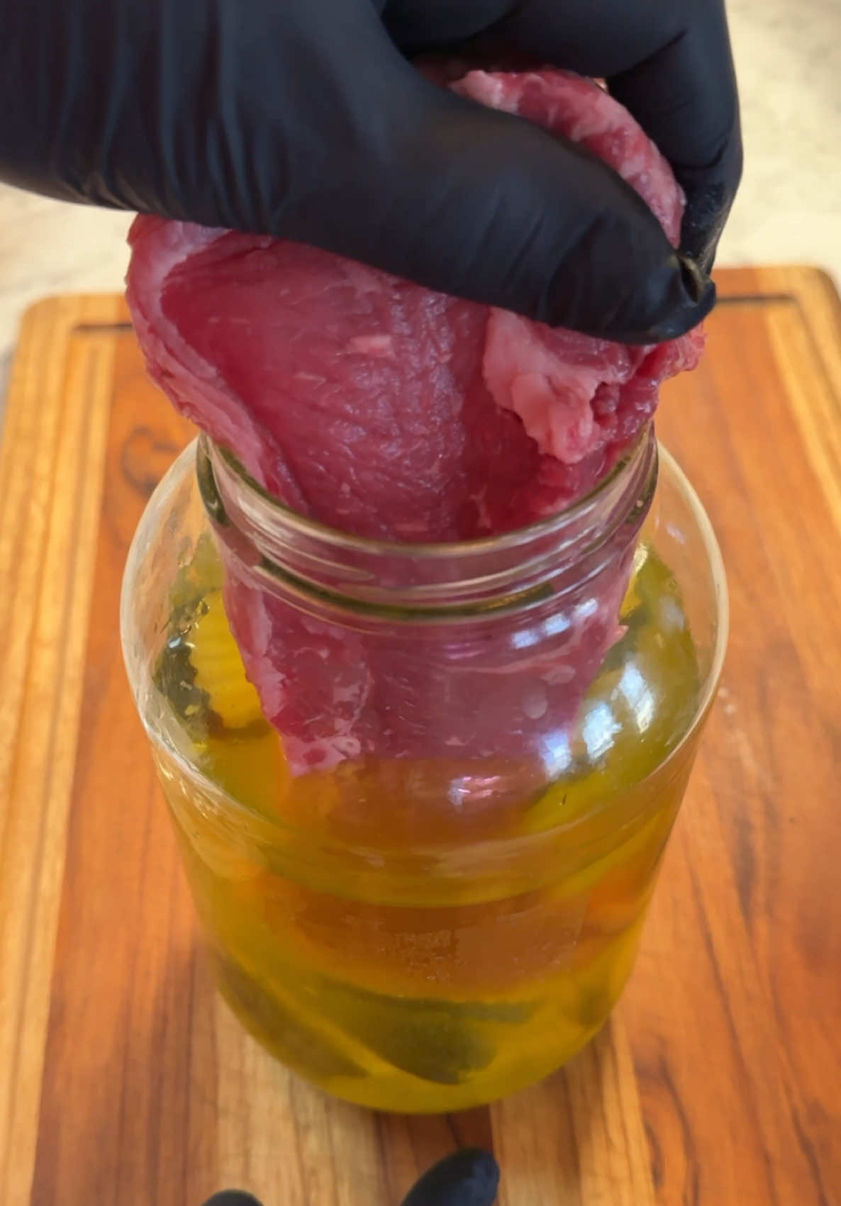 7 Day Brined Steak in Pickle Juice | Steak Recipe #steak #steaktiktok #pickle #picklejuice #Recipe #brine #beef #fy #why #green #EasyRecipe  