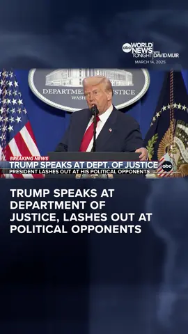 President Trump made a rare visit to the Department of Justice, with his new Attorney General Pam Bondi, where he delivered a blistering speech lashing out at the agency that investigated and prosecuted him. Pierre Thomas has more.