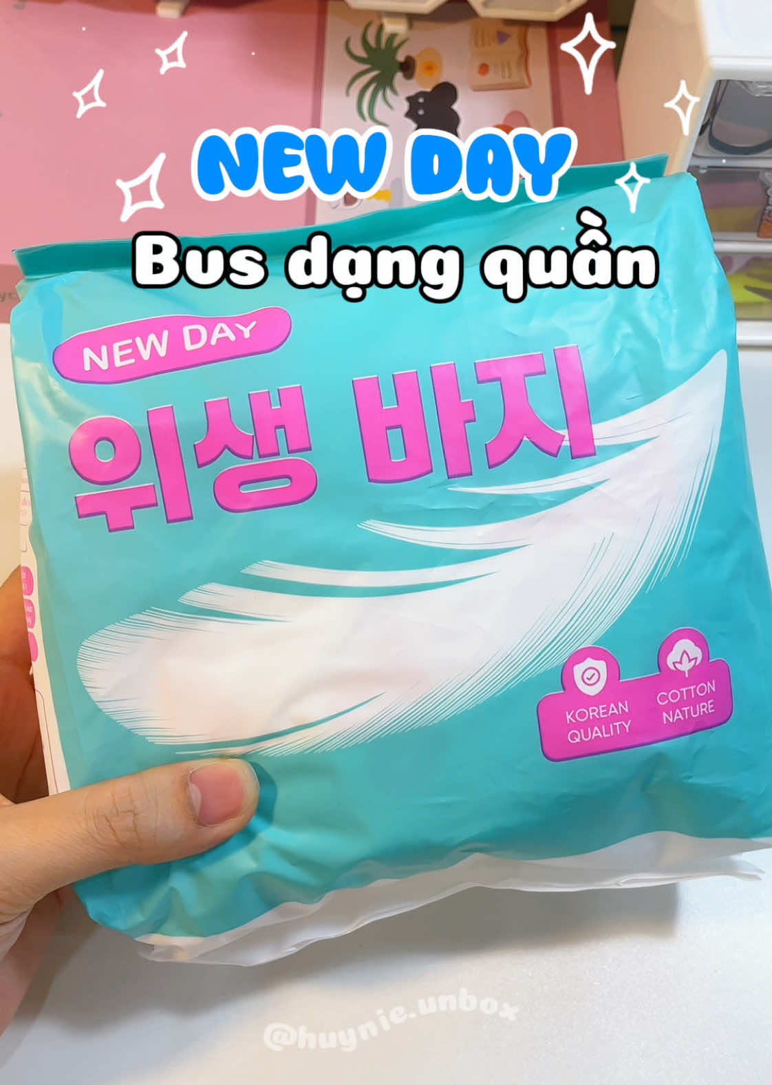 Bvs dạng quần NEW DAY các mẹ sau sinh và các bạn gái tham khảo nha #bvsdangquan #bvsdangquannewday #newday #bvschomesausinh #huynieunbox #unboxing #review #xh 