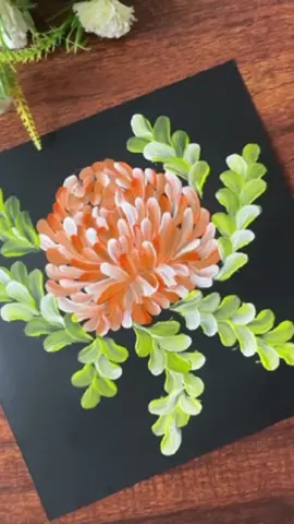 One stroke yellow flower art 🎨🖌. #onestroke #painting #3d #arttiktok #artcommunity #drawings 