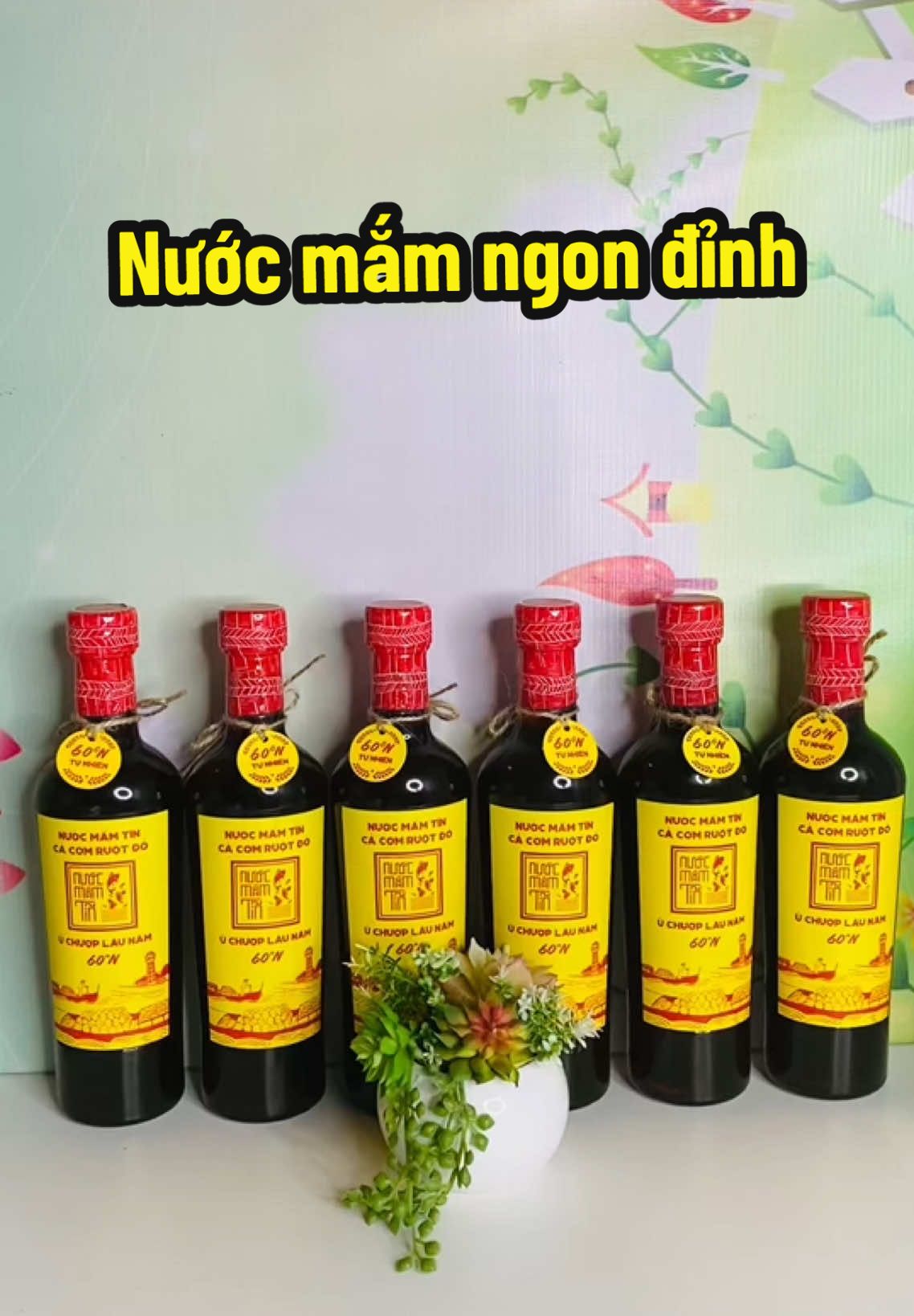 Nước mắm Tĩn 60 độ đạm thương hiệu Làng Chài Xưa ngon đỉnh các bà nhỉ! 