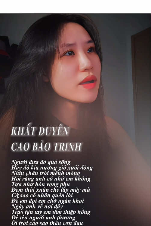 Người đưa đò qua sông #caobaotrinh #cover #khatduyen #vlyrics