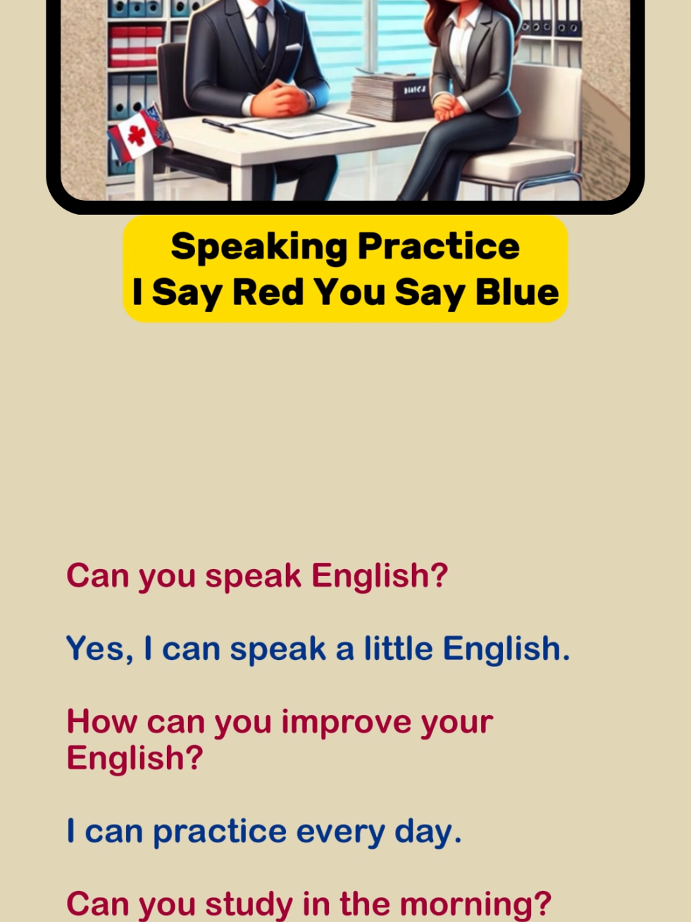 Speaking Practice through dialogues.  #english #learnenglish #conversation #speakenglish #improveyourenglish #practiceenglish #englishlistening 