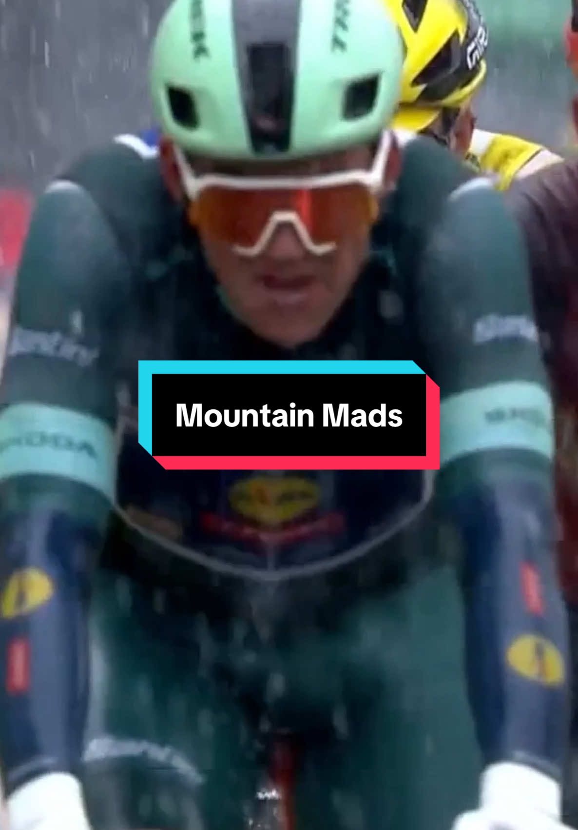 Mountain Mads!  What a ride from the Dane. He crosses the line with the mountain goats 👏