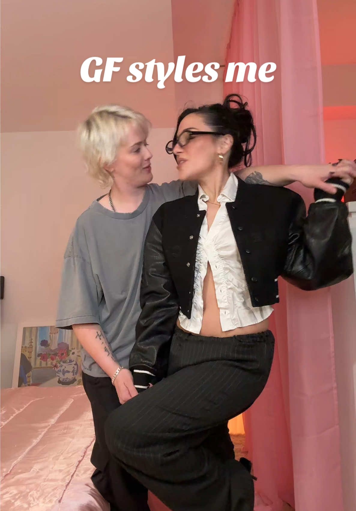 I think she likes the Hailey Bieber look lol #wlw #gf #nikidemar #outfitideas #lgbt #lesbiansoftiktok 