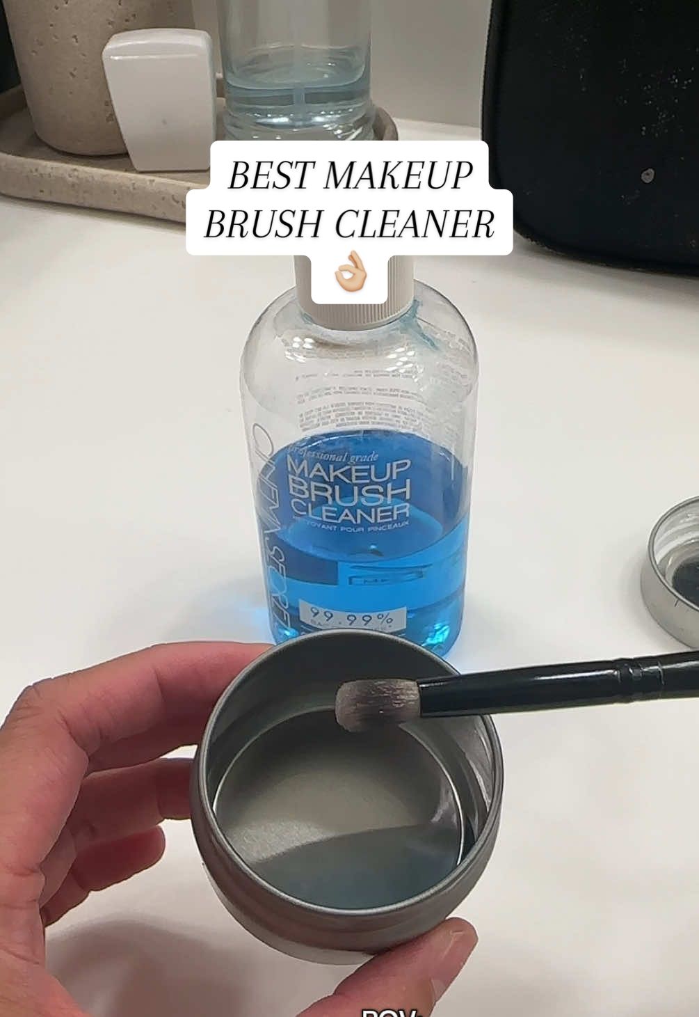 I used to dread washing my makeup brushes until I discovered this product over 10 years ago! I’ve been using it ever since… if you haven’t tried this yet, what are you waiting for?? #cinemasecrets #brushcleaner #makeupbrushes #makeupbrushcleaning #hygeinetips 