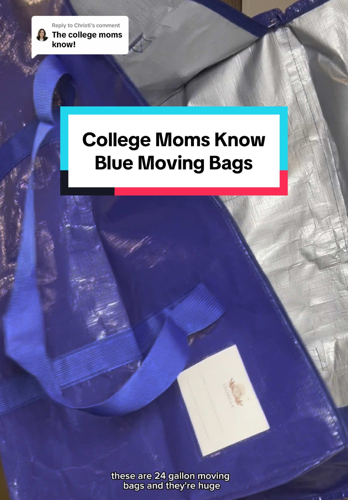 Replying to @Christi College moms know! These heavy-duty organizer storage bags are a must-have for storage bags for college, moving, and organizing. Not the IKEA moving bags, but just as life-changing—durable, spacious, and built for heavy loads. Perfect for packing, travel, and decluttering. You'll need 3 to take your kid to college, but 6 to bring them home (5 of them filled with laundry). Grab yours before they sell out! #collegemovein #storagehacks #organizerstoragebags #movinghacks #storagebags #storagesolutions #packingessentials #tiktokshopfindsfyp #movingessentials 
