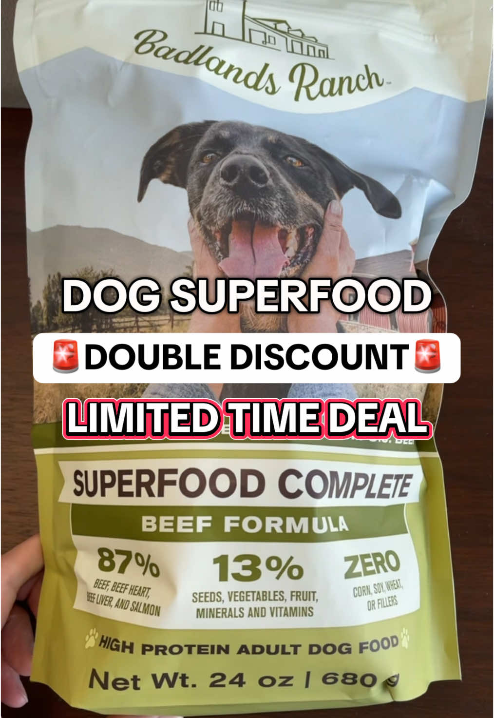 Grab this bestselling superfood for dogs by Badlands Ranch on a massive savings right now!  #dogfood  #TikTokShopCreatorPicks #TTSLevelUp #ttsdelightnow #GiftGuide  #springtok  #SpringintoHealth #TikTokShopRestock #seasonalgems #TikTokShopSpringGlowUp #SpringGlowUpBoost #SuperBrandDay   #MySuperMoment #TTShome 