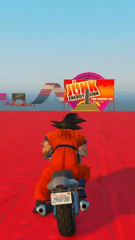 Goku Bike Stunt First Time Dobt try to laugh 😂😂 #gaming #gta5 #goku #funny #funnygameplay 