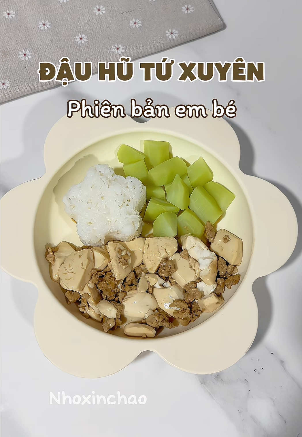 Nay chèn chữ với đậu không đẹp lứm các bác thông cảm nhen #nhoxinchao #nauancungtiktok #nauandamchobe #mebimsuachamcon #mebimsua #xhtiktok 