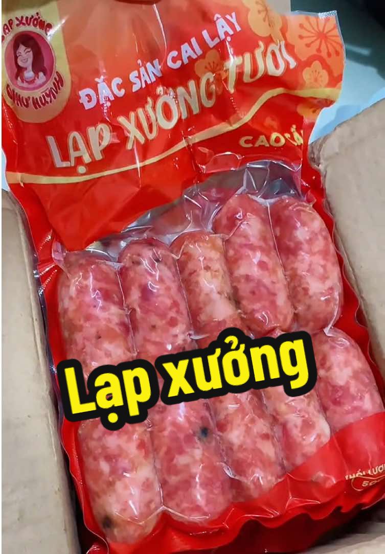 Lạp xưởng tươi đặc sản Cai Lậy Tiền Giang #ancungtiktok #napxuong #mukbang #review #xuhuong 