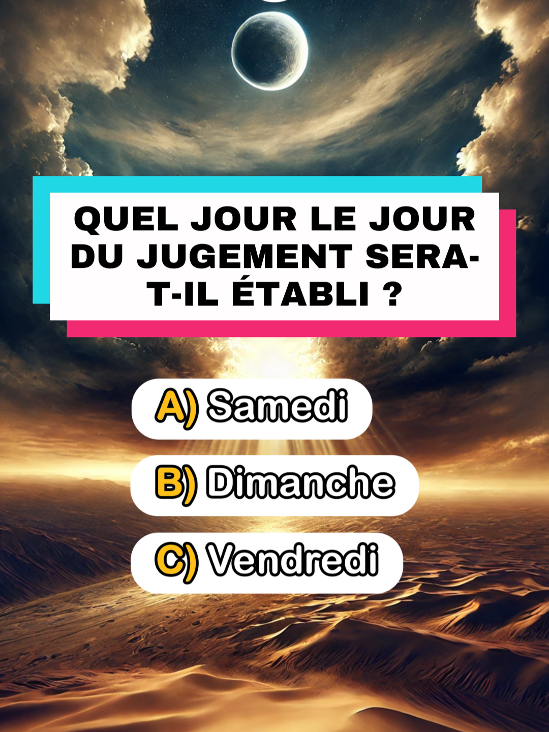 Seuls les vrais musulmans peuvent obtenir un score parfait à ce quiz! #quiz #islamic_video #religion #challenge #question #devine #tiktokfrance