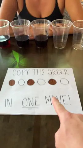 Solve this soda puzzle in ONE move! #brainteaser 