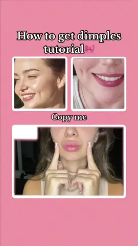 How to get dimples tutorial🎀  #exercise #GlowUp #viral #foryoupage #workout #tutorial #girltips #fürdich #fy #fyp #foryou #furdich #dimples #skincare #features #glowuptips #girltips #beautytips 