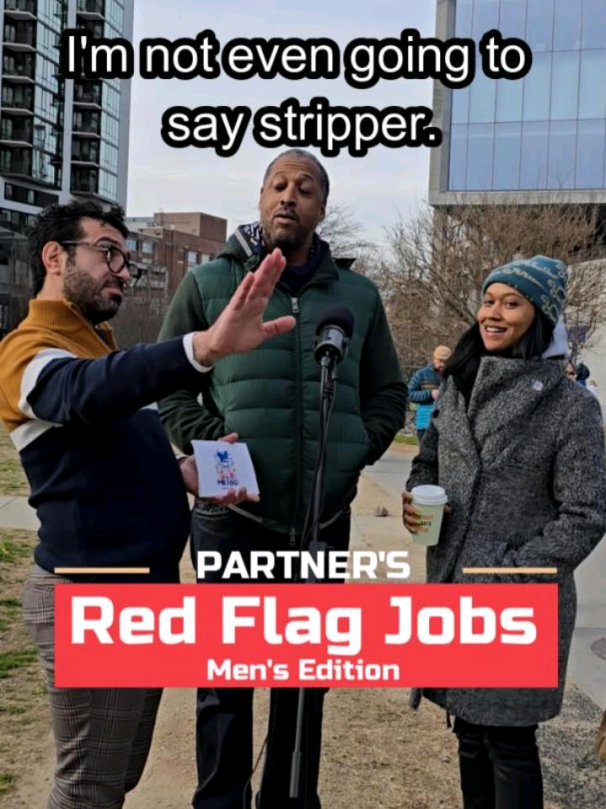 What job is a red flag in a partner? @Adult Talks  @Zoe Joiel  . . . #streetinterview #manmotivateswoman  #manmotivational #creatorsearchinsights 