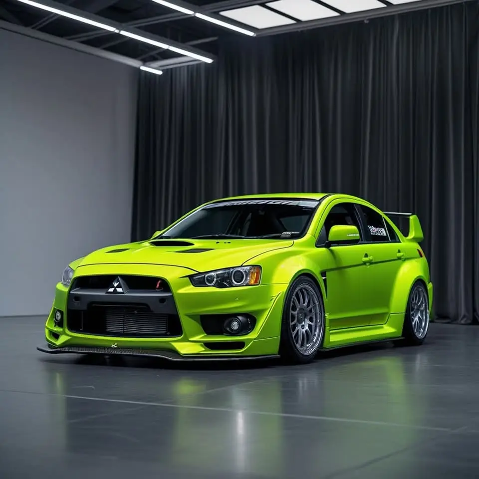 green 💚 Mitsubishi Lancer #LancerEvolution #Lancer #lancerevo #LancerEX