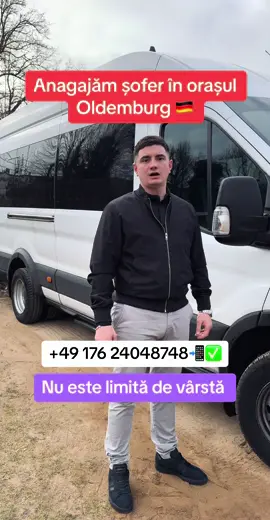 +49 176 24048748📲🤝 Angajăm în orașul Oldemburg un șofer ce deține permisul de conducere cu categoria D #muncaingermania#locurivacante#depozite#moldova